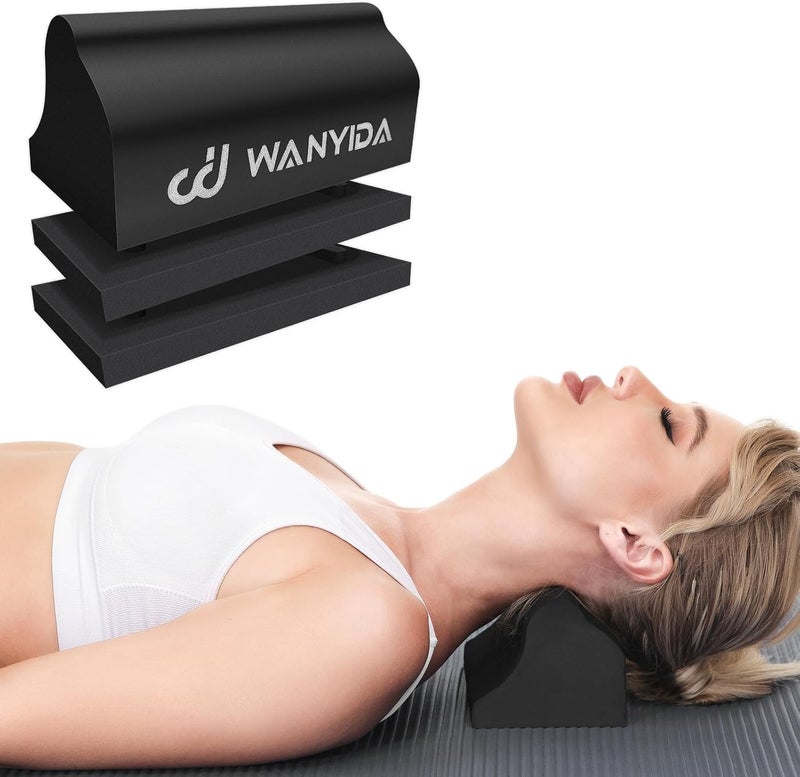 WANYIDA Neck Stretcher Chiropractic Pillows for Neck Pain Relief, Cervical Traction Device for Cervical Spine Alignment, Neck and Shoulder Relaxer, Cervical Orthotic Traction Block - Image 1
